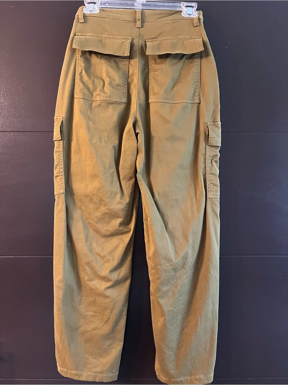 Universal Thread Olive Green High-Rise Cargo Ankle Pants